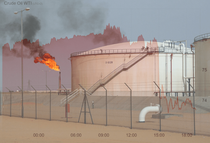 El Sharara oil field, in Libya oil price fall