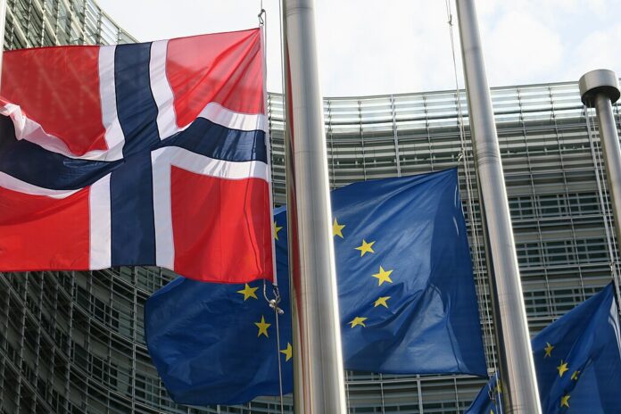 norge eu flagg