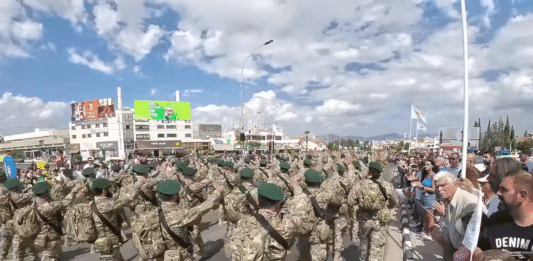 Militærparade Kypros Nicosia 2023