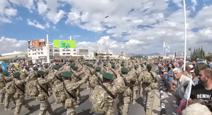 Militærparade Kypros Nicosia 2023