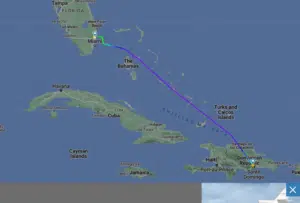 Flyet som har knyttet til Maduro.
