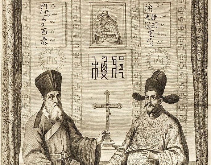 Misjonæren Matteo Ricci med Xu Guangqi.