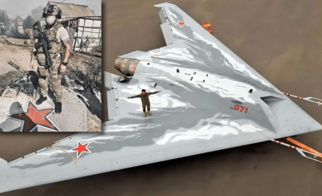 Sukhoi-Drone-Russisk-Ukraina-Krasj