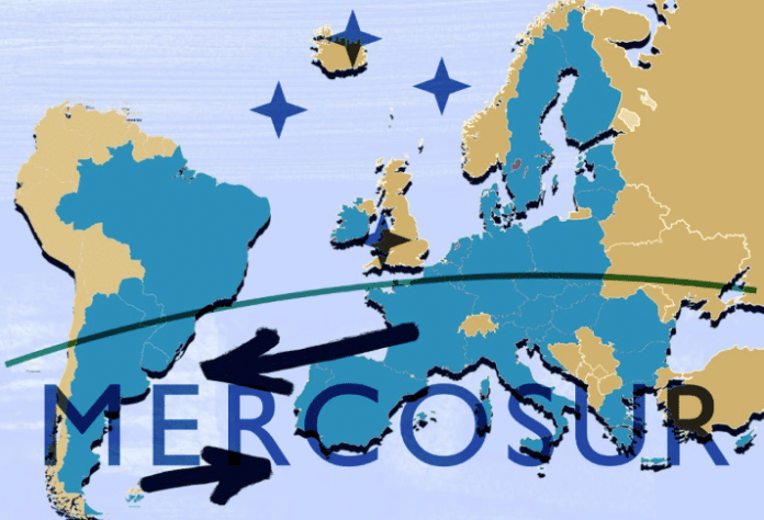 Mercosur-EU-kart-flagg