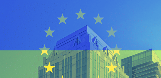 Ukraina-Euroclear-HQ-flagg-EU-midler