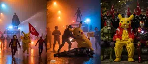 Tyrkia-politi-spiderman-pikachu