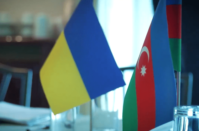 Ukraina-Azerbaijan-flagg