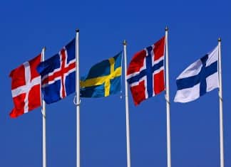 Mellom Østersjøen og Atlanterhavet: Skandinavias strategiske tilbakekomst Norden-flagg-Norge-Sverige-Danmark-Finland-Island