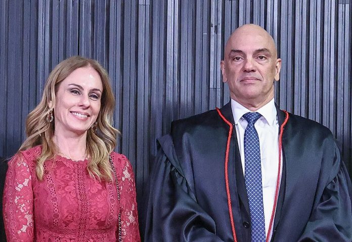 Alexandre de Moraes and Viviane Barci