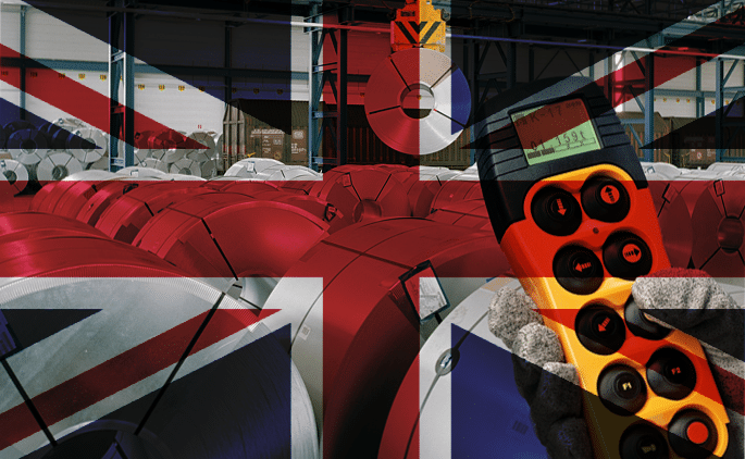UK-stål-stålproduksjon-flagg