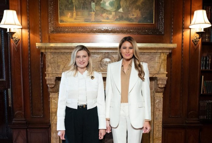 Olena-Zelenska-Melania-Trump-førstedamer