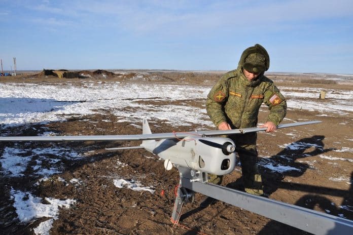 Russland-drone-russisk-vinter-Orlan-10-drone-Orlan