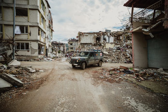 Tysk nødhjelp Tyrkia Gaza Ruiner