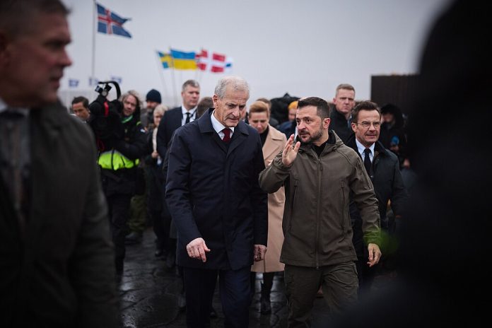 Norge-Ukraina-Støre-Jonas-Zelenskyj-støtte