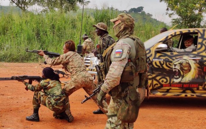 Wagner-Soldater-Afrika-trening