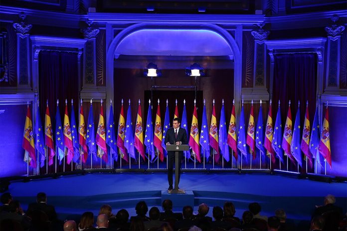 Spanias statsminister Pedro Sánchez tale