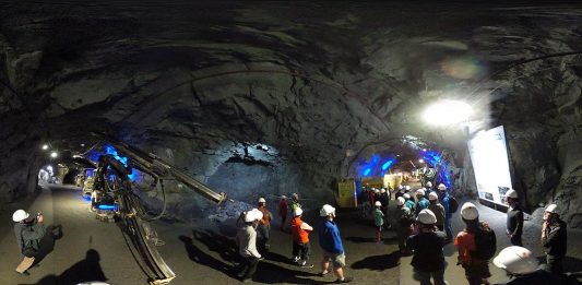 Kiruna-Sverige-svensk-gruve-gruvedrift-innsiden-gruver-norden-nord-sverige-jernmalm