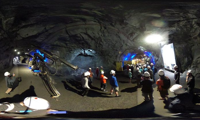 Kiruna-Sverige-svensk-gruve-gruvedrift-innsiden-gruver-norden-nord-sverige-jernmalm