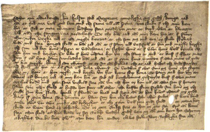 Norge-middelalder-dokument-Margrete-1-kong-Håkon