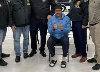 Når folkeretten møter realpolitikken Maduro-USA-DEA-pågripelse-håndjern