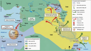 Kart: Revue Conflits. Oversettelse: Geopolitika.