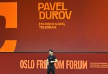 Telegram-grunnlegger Pavel Durov: Russlands nettstenginger svekker landet Pavel-Durov-Telegram-VKontakte-russisk-grunder-app-Oslo