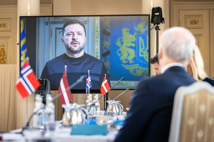 Norge-Ukraina-UA-zelenskyj-støre-statsminister-norsk-nordisk-forsvar