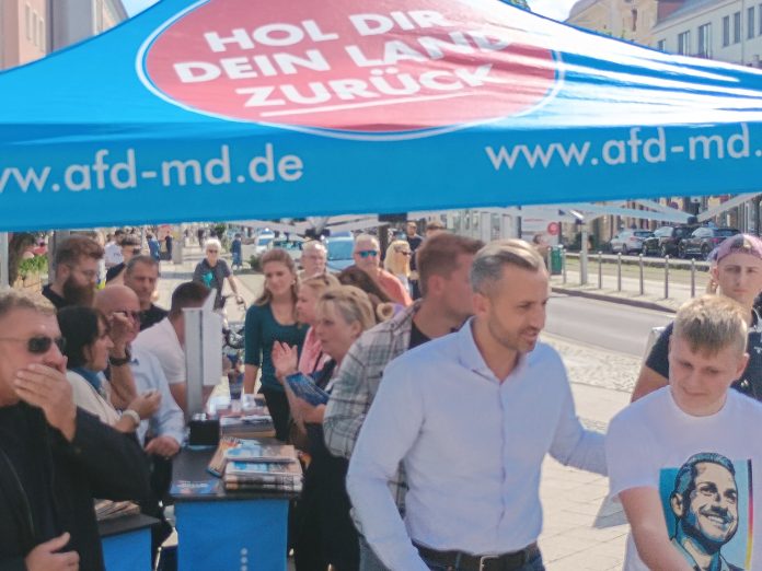 Ulrich Siegmund på valgkampstand
