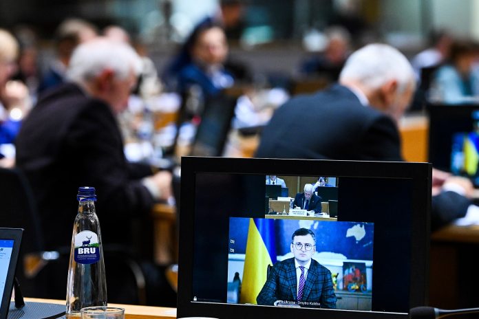 EU-møte med videolink til Ukrainas utenriksminister