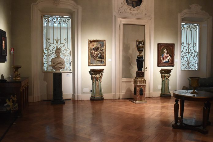 Interiør i museumssal