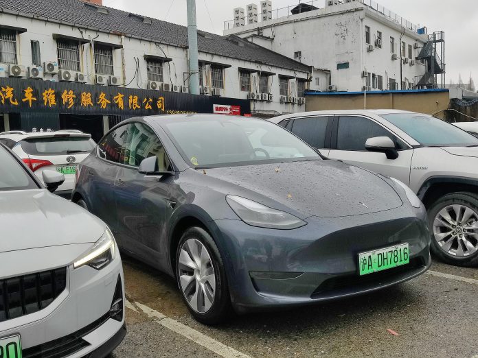 Tesla Model Y i Kina