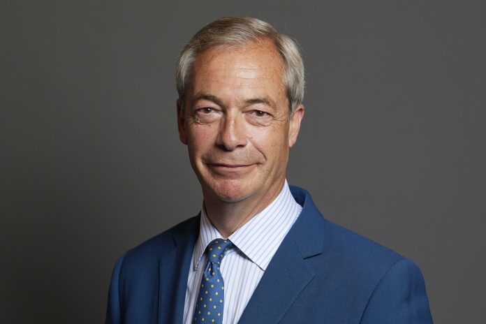 Portrett av Nigel Farage