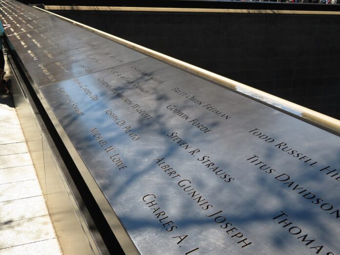 Navn ved 9/11-minnesmerket