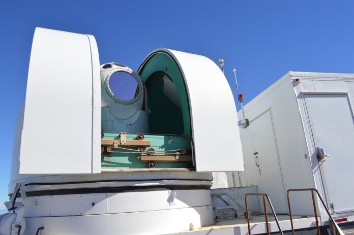 Lasersystem under testing
