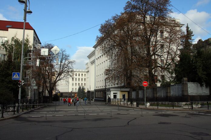 Bygninger i sentrum av Kyiv