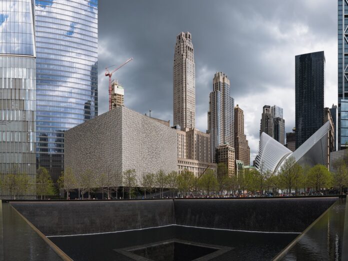 National September 11 Memorial ved World Trade Center i Manhattan, New York.