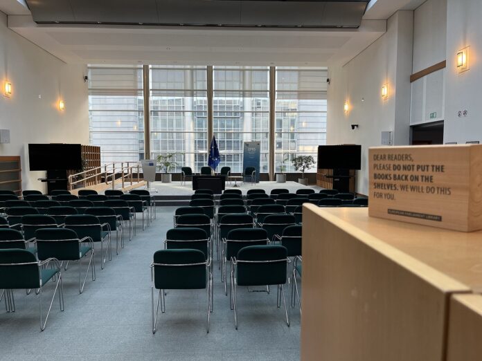 Lesesal i Europaparlamentets bibliotek