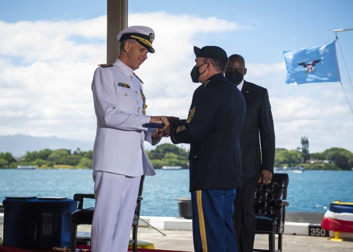 Amerikansk militærseremoni i Indo-Stillehavet